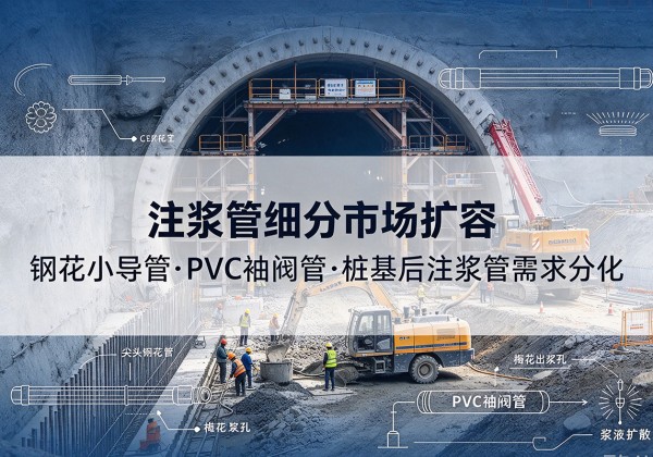 隆子注浆管细分市场扩容，隧道钢花小导管、PVC 袖阀管、桩基后注浆管需求分化